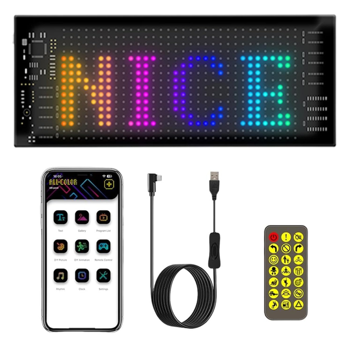 Miniatura 5 de Letrero Led Carro Aviso Flexible 25cm